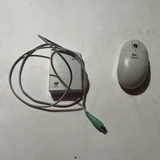 Logitech Cordless Wheel Mouse C-RC3-MSE P/N 850787-0000 – Wireless Mouse PS/2 