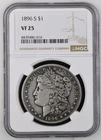 1896-S Morgan Silver Dollar NGC VF 25