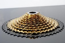 Cassette 11-42 10 velocidades adecuado para SHIMANO SLX / dorado-negro 520g