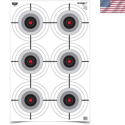 Improve Your Shooting Skills with 23'' x 35'' EZE-Scorer Paper Targets - 5 Count