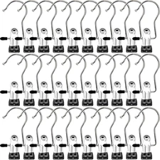 30 Pack Boot Hangers Laundry Hanging Clips Hooks Clothes Pins for Boots Pants