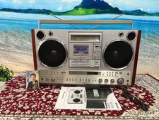 National RX-7200 Boombox Cassette Radio Excellent Serviced Working Vintage Japan