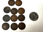 Vtg Indian Head One Cent Penny Pennies Lot 1891 - 1903 PC4049