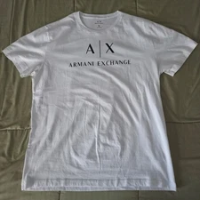 Armani Exchange Logo T-shirt (White) - XL Slim Fit