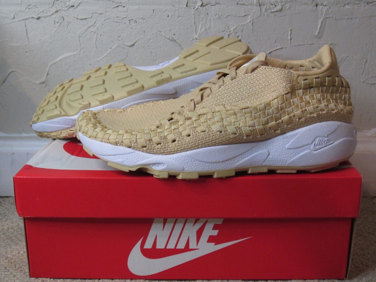 Nike Air Footscape Woven Sesame Phantom White Womens 11.5/Mens 10