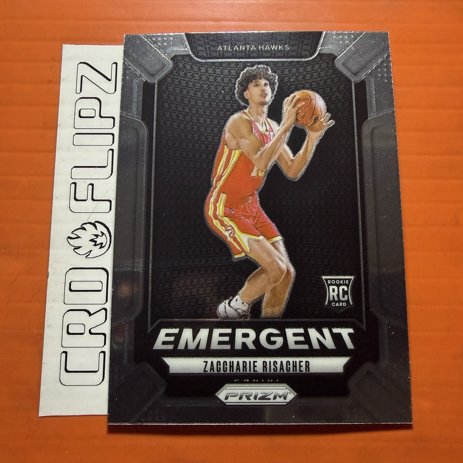 Zaccharie Risacher 2024-25 Panini Prizm RC Emergent #6 Hawks