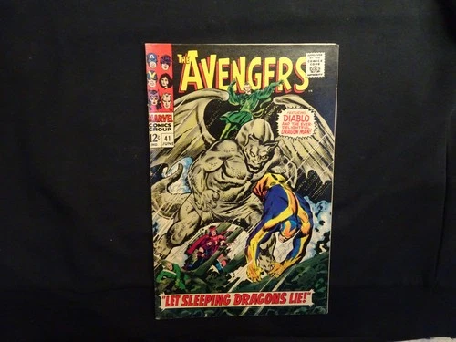 Orig Marvel Comic "The Avengers # 41 - Diablo & Dragon Man" 1967