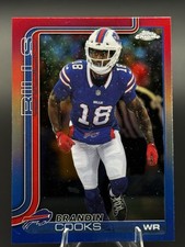 2025 Topps Chrome Red, White and Blue Refractor Brandin Cooks Bills #217  