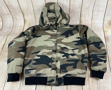 Walls Camo Hooded Sherpa Lined Workwear Coat Jacket Youth Size XL