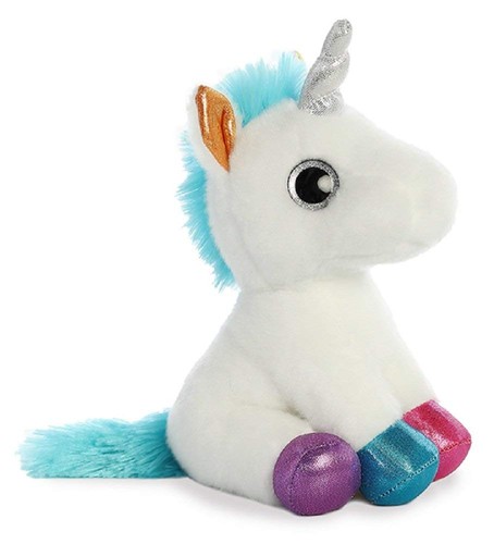 Aurora World Sparkle Tales Juwel weiß und mehrere Einhorn Plüschtiere, 8 Zoll - Bild 3 von 3
