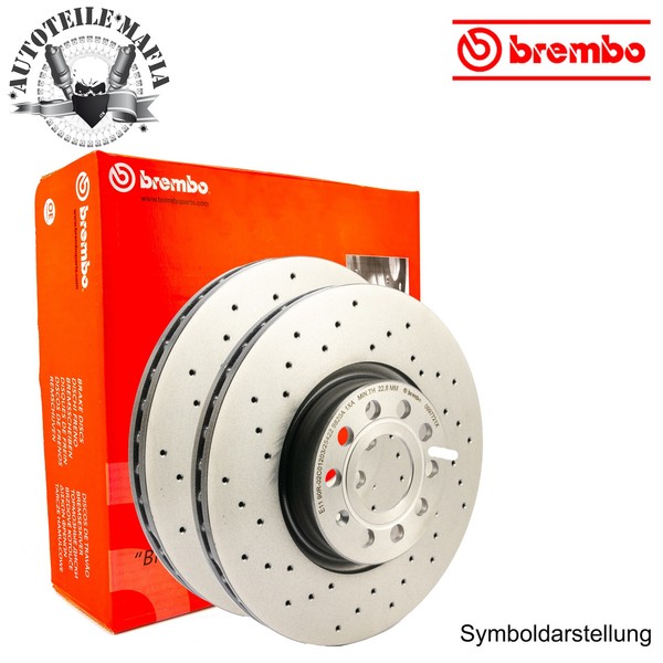 Brembo Xtra Bremsscheibe Bremsscheiben Vorn FüR Honda 09.5509.1X Neu-image