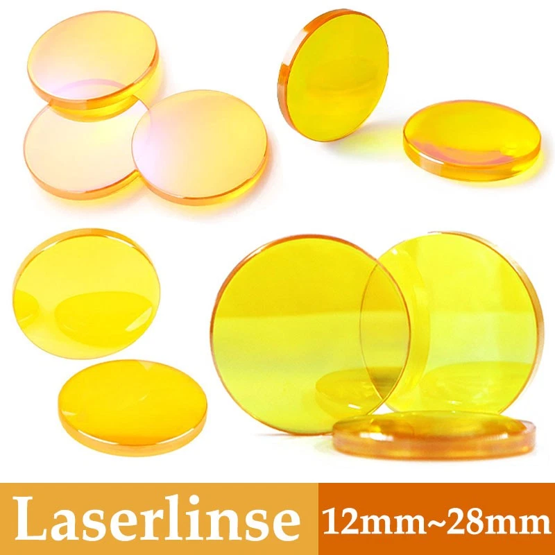 HOMEDIYER Laserlinse ZnSe Brennlinse Fokuslinse Für CO2 Laserkopf Schneiden Ø12mm~28mm