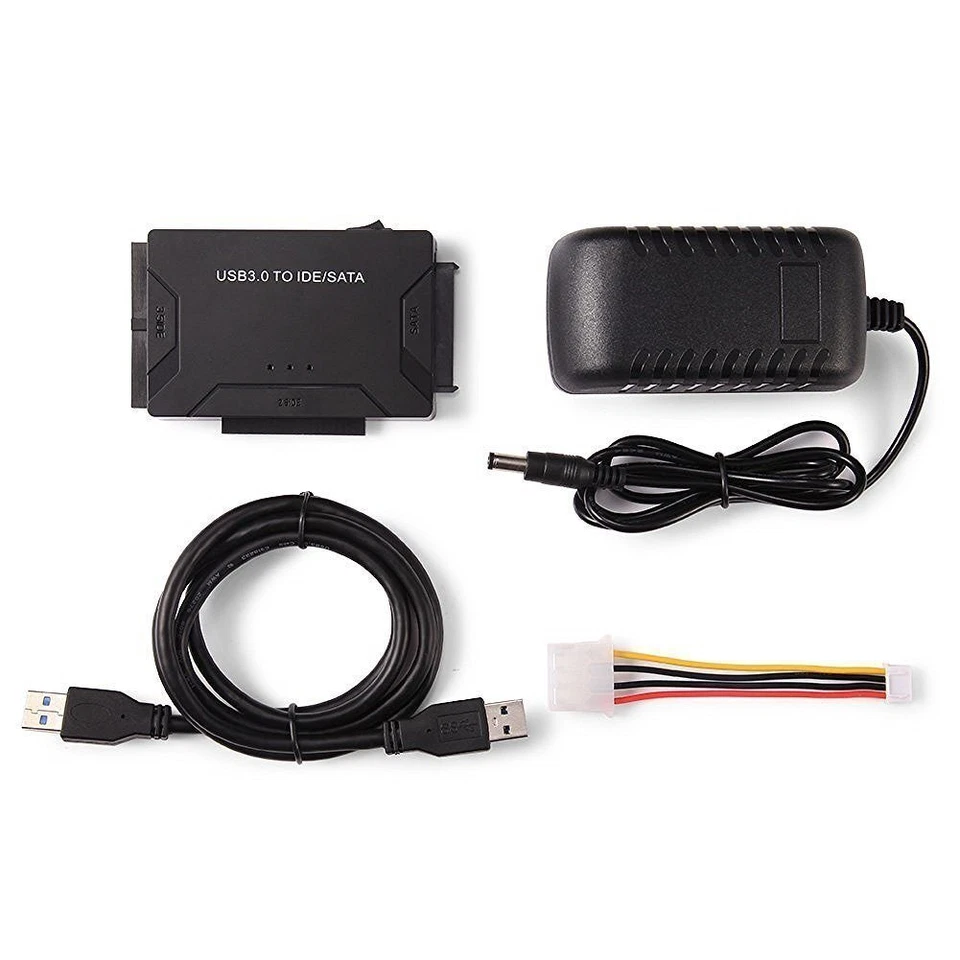 USB 3.0 to IDE/SATA Converter Adapter Kit For 2.5"/3.5" SATA/IDE/SSD Hard Drive - Image 4 of 4