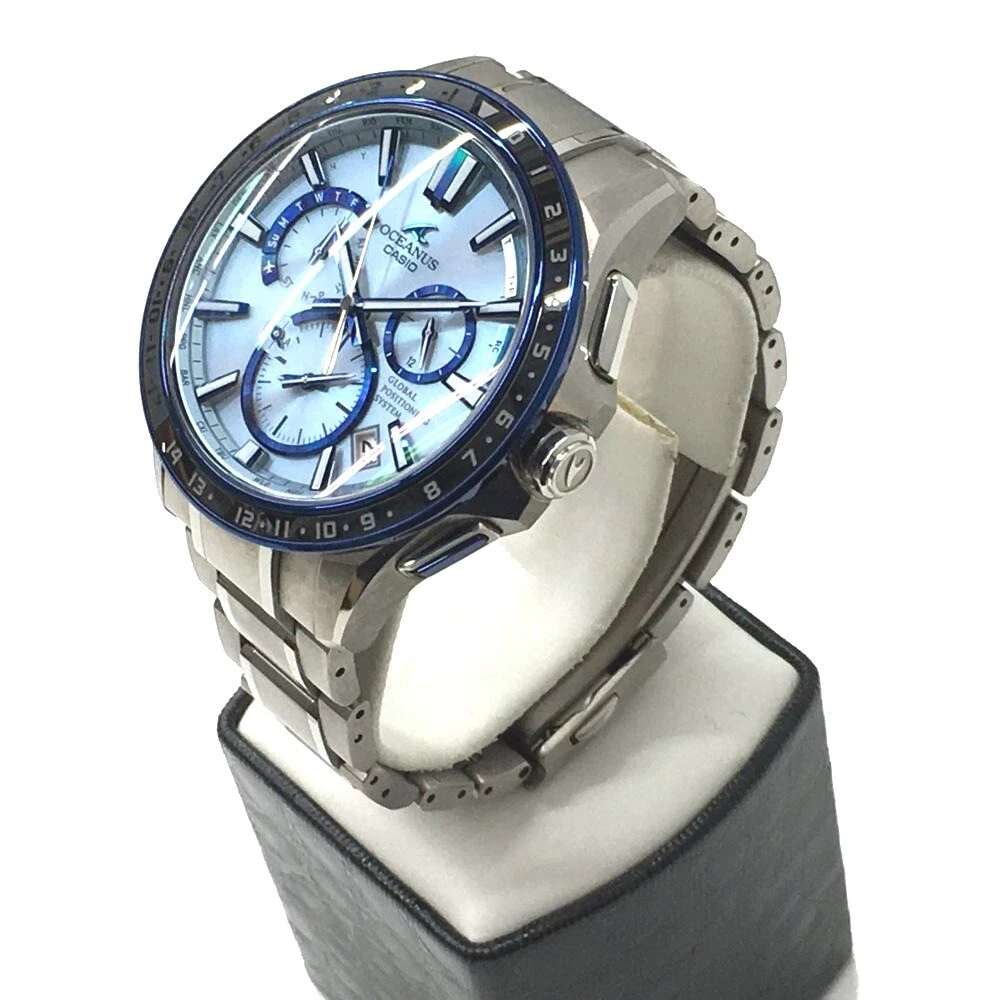 CASIO Casio Ocianas OCW-G1200-2AJF Sky Blue Solar Radio | eBay