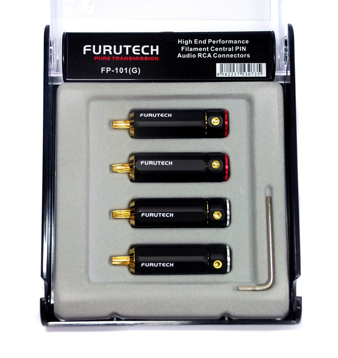 その他 FURUTECH FP-101(G) RCA plug 1 Box FURUTECH FP-101 FP-101(G) RCA Male Plug Connector 24K