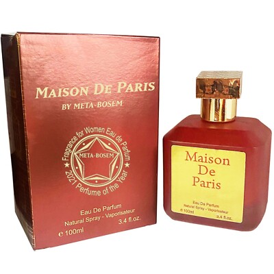 Maison De Paris Unisex Perfume Eau de Parfum Natural Spray Cologne 3.4 OZ/100 Ml