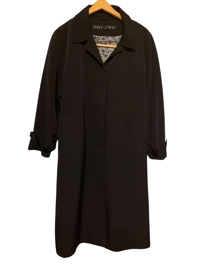 Gabardina Fleet Street para mujer, azul marino, 16 Petite vintage Foto 2 de 4