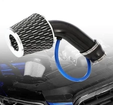 Car Air Intake 3" Cold Air Intake Pipe Aluminium Air Filter Flow Hose Pipe KIt