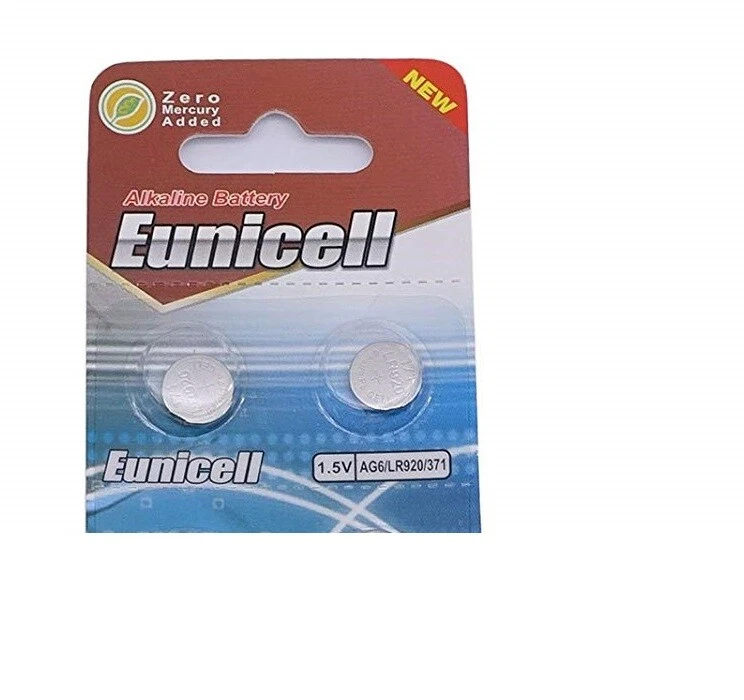 ENVOI SOUS SUIVI Eunicell 2 piles AG6 371A LR920 LR921 SR69 Alcaline 1,5V