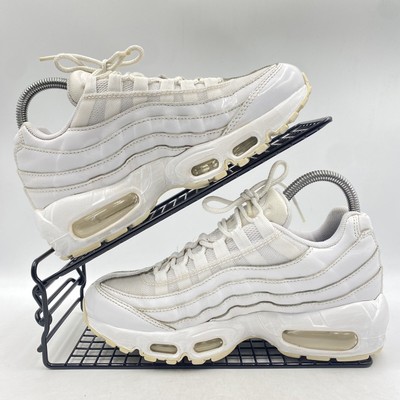 nike air max 95 leather trainers in white