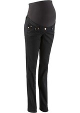 Schlankmacher Umstandshose m geradem Bein Gr. 44 Schwarz Damen Umstands-Hose Neu