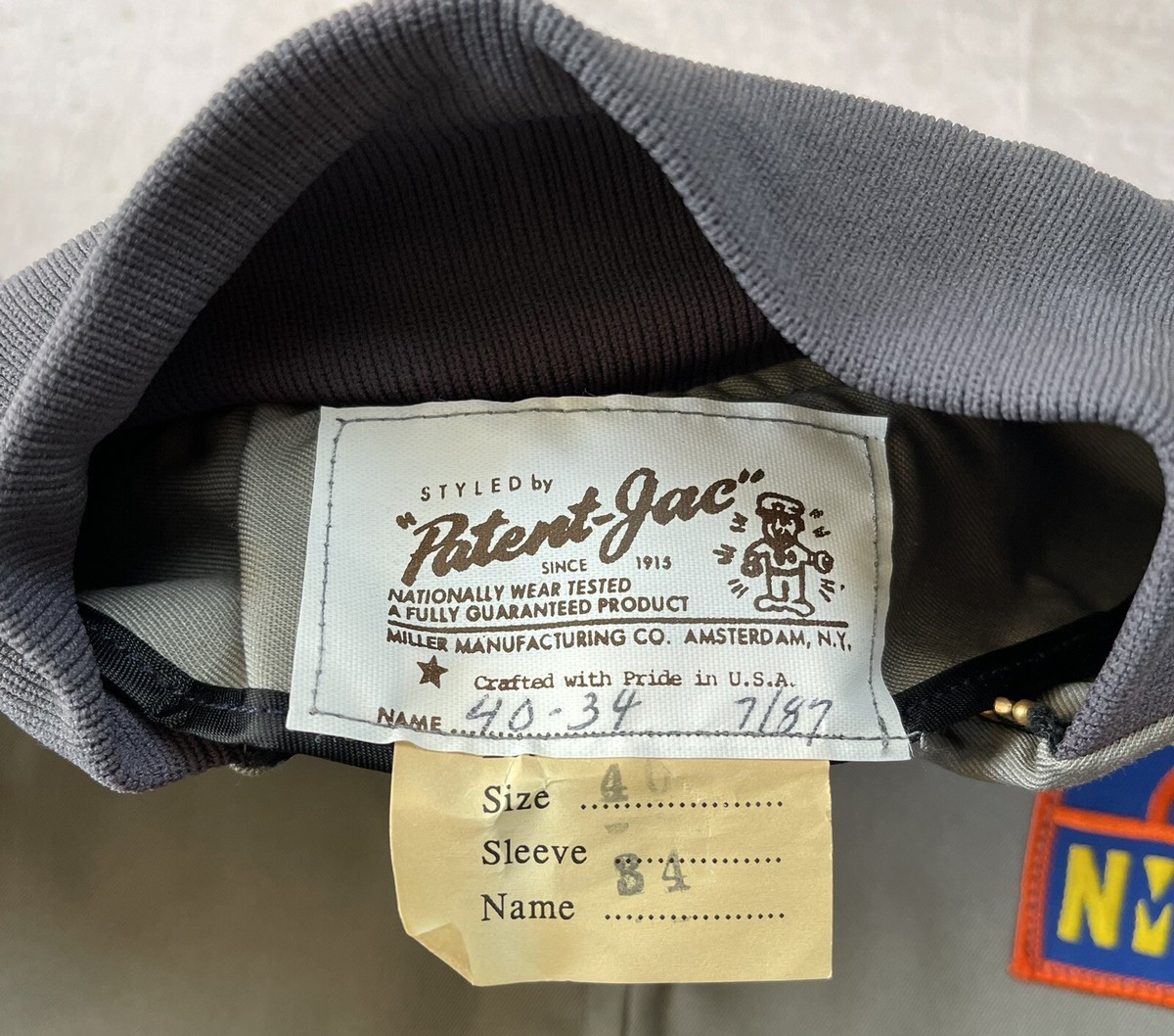 Vintage 50s Patent-Jac Workwear Bomber Jacket NOS Talon Vintage 50s Patent-Jac Workwear Bomber Jacket NOS Talon