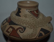 MATA ORTIZ LIZARD BOWL, 6" BEAUTIFUL!!