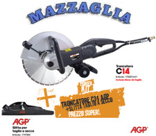 AGP SEGA PER CALCESTRUZZO C14 DIAMANTATA PORTATILE 2.800W +DISCO UNIVERSALE Ø355