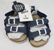 OshKosh Baby B'gosh Bruno Sandals w/ Adjustable Buckles Blue Baby Toddler Size 2