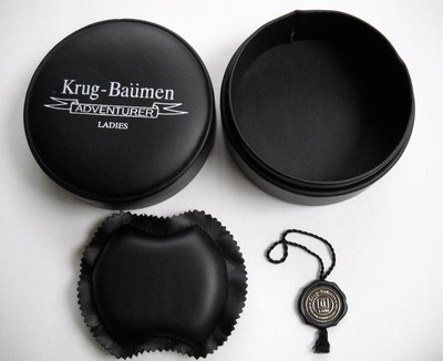 KRUG-BAUMEN ADVENTURER LADIES WATCH CASE BOX W/PILLOW & TAG (NO WATCH!), NICE!!