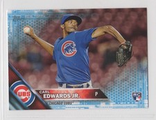 Carl Edwards Jr. (#640) 2016 Topps blue serial MINI RC card 04/10 Chicago Cubs
