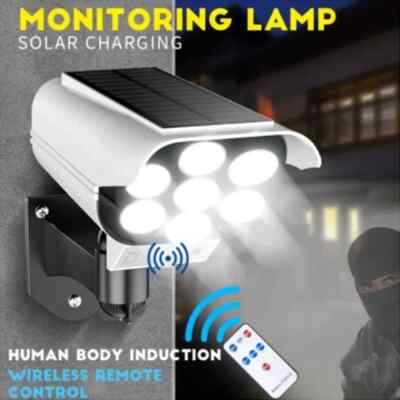 Lampara Tipo Camara Faro LED Recargable Solar de  Seguridad Para Exterior Hogar