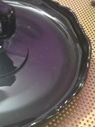 Vtg LE Smith? Black Amethyst Glass Candy Dish Bowl Curved Serving Tray JJ#63 — photo 7