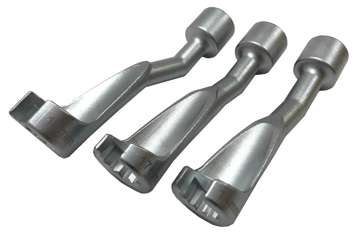 CTA 3pc 12pt Diesel Injector Fuel Line Socket Wrench Set 14 17