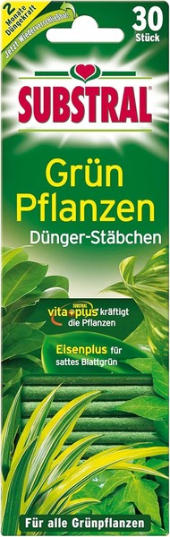 Substral DüNger-StäBchen FüR GrüNpflanzen Mit Eisen-Plus 30 StüCk-image