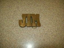 Vintage Solid Cast Brass BELT BUCKLE JIM