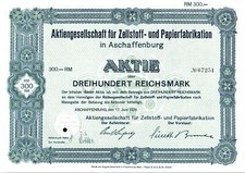 Aktiengesellschaft für Celuloff- und Paperfabrication w Aschaffenburgu 1929