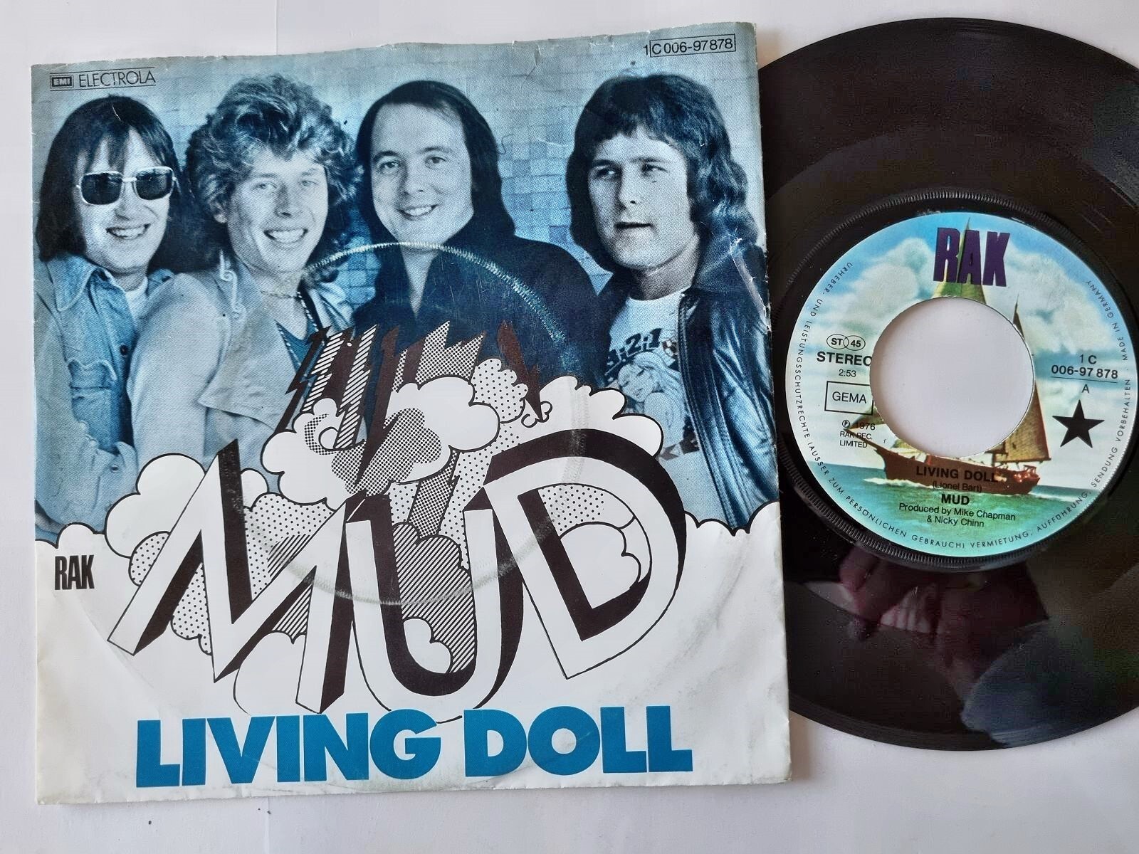 Mud - Living doll 7'' Vinyl Germany