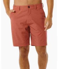 RIP CURL BOARDWALK PHASE NINETEEN Men's Hybrid Shorts - Terrcotta - Size 38 -NWT