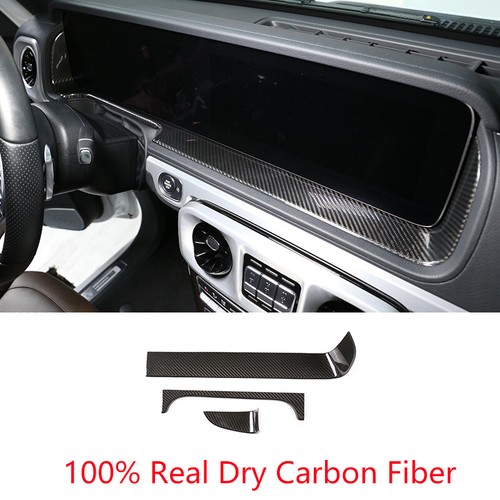 Real Carbon Fiber Central Navigation Cover For Mercedes-Benz G-Class 2019-2021 - Picture 4 of 12