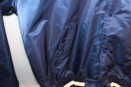 New York Yankees Jacket Vtg 80s 90s MLB Satin Bomber Baseball XL Fan Gift Y2k - Picture 4 of 18