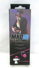MXD50 Stereo In Ear Headphones NEW Access Granted Magenta Pink Click Mic