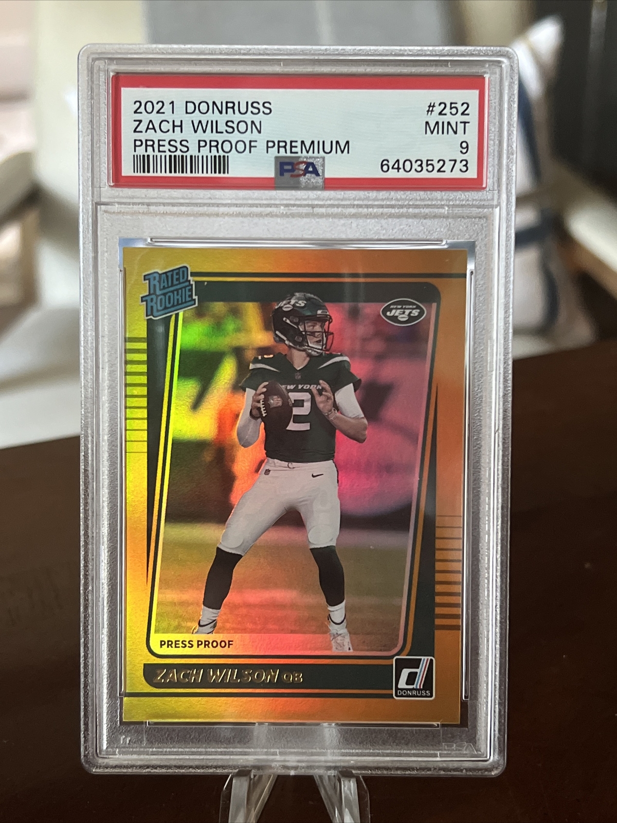 🔥 2021 Donruss ZACH WILSON Press Proof Premium #252 Rookie RC MINT PSA 9 🔥