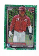 2024 BOWMAN BASEBALL ALFREDO DUNO CHROME PROSPECTS LUNAR GLOW REFRACTOR