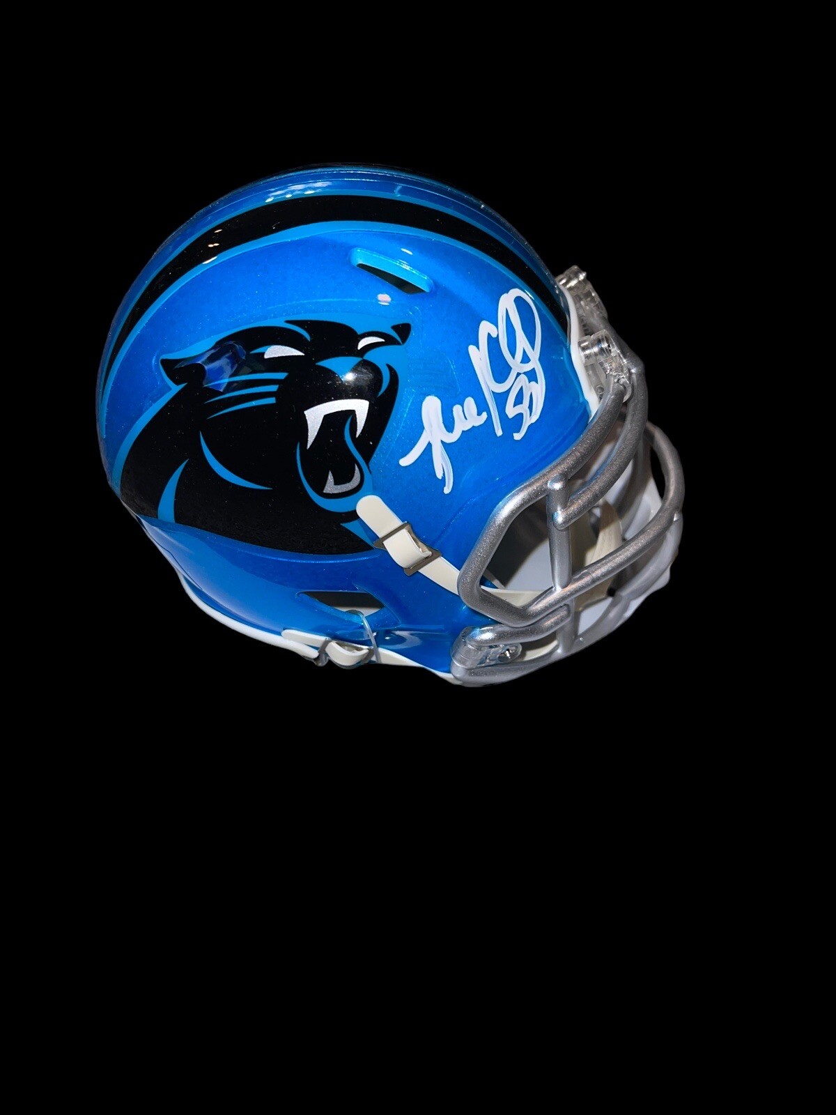 Luke Kuechly Autographed Signed Carolina Panthers NFL FLASH Mini Helmet LINEBACKER BAS 