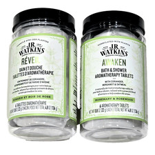 2 J.R. Watkins Awaken Bath  Shower Aromatherapy Tablets Rosemary  Rosewood