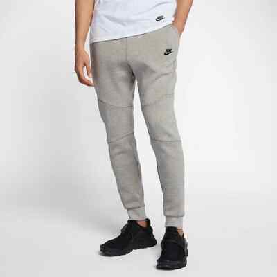 MENS S SMALL NIKE TECH FLEECE JOGGERS SLIM BONE GREY BLACK PANTS