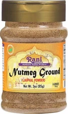 Rani Nutmeg (Jaiphul) Ground Powder Spice, 3oz (85g)