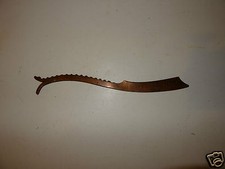 @ OBJET DE TRANCHEE COUPE PAPIER FAIT DANS BAGUE DE DOUILLE NOVEMBRE 1915