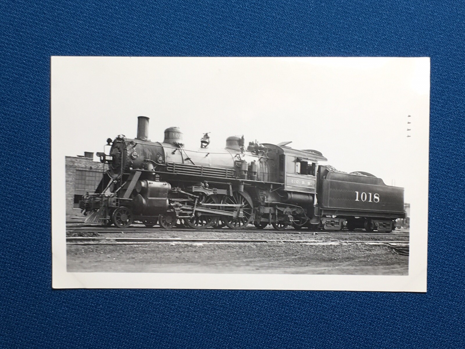 Illinois Central Railroad Train Engine Locomotive No. 1018 Antique ...